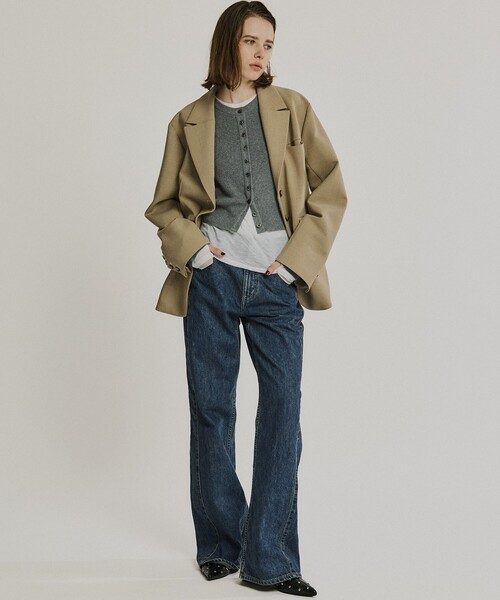 コットンカシミヤクルーカーデ（カーディガン/ボレロ）｜PUBLIC TOKYO