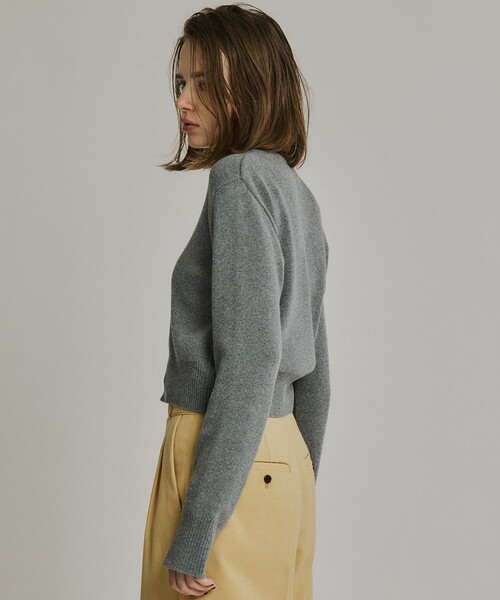 PUBLIC TOKYO（パブリックトウキョウ）の「コットンカシミヤクルーカーデ（カーディガン/ボレロ・レディース・ブラック/アイボリー/レッド/グレー・FREE）」の22枚目の写真