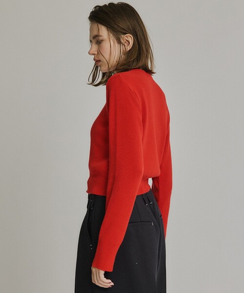 PUBLIC TOKYO（パブリックトウキョウ）の「コットンカシミヤクルーカーデ（カーディガン/ボレロ・レディース・ブラック/アイボリー/レッド/グレー・FREE）」の16枚目の写真