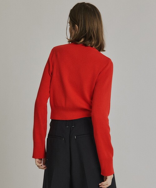 PUBLIC TOKYO（パブリックトウキョウ）の「コットンカシミヤクルーカーデ（カーディガン/ボレロ・レディース・ブラック/アイボリー/レッド/グレー・FREE）」の5枚目の写真