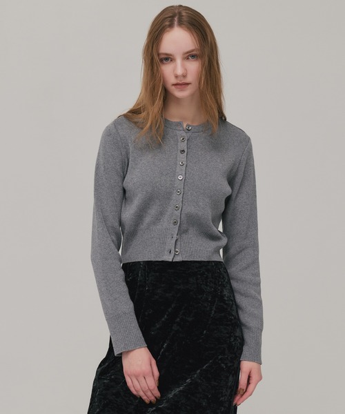 コットンカシミヤクルーカーデ（カーディガン/ボレロ）｜PUBLIC TOKYO