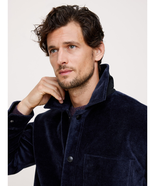 Banana Republic（バナナリパブリック）の「ベロア オーバーシャツ（その他アウター・メンズ・ネイビー/テラコッタ・M/S/XL/L）」の6枚目の写真