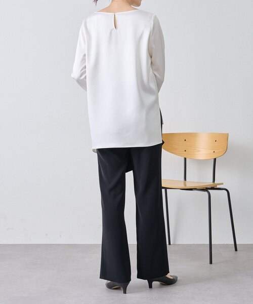 LIVETART（リヴェタート）の「ダブルサテンシンプルブラウス（シャツ/ブラウス・レディース・ホワイト・FREE）」の19枚目の写真