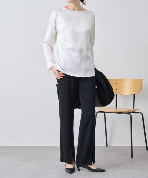 LIVETART（リヴェタート）の「ダブルサテンシンプルブラウス（シャツ/ブラウス・レディース・ホワイト・FREE）」の20枚目の写真