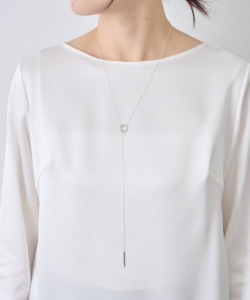 LIVETART（リヴェタート）の「ダブルサテンシンプルブラウス（シャツ/ブラウス・レディース・ホワイト・FREE）」の21枚目の写真