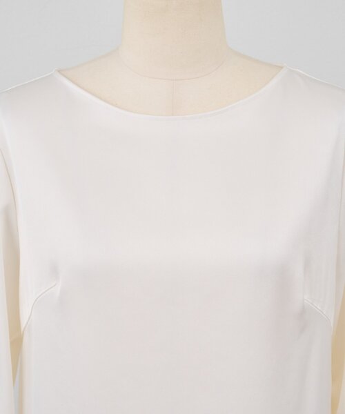 LIVETART（リヴェタート）の「ダブルサテンシンプルブラウス（シャツ/ブラウス・レディース・ホワイト・FREE）」の7枚目の写真