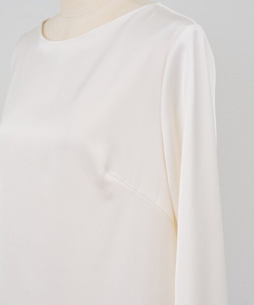 LIVETART（リヴェタート）の「ダブルサテンシンプルブラウス（シャツ/ブラウス・レディース・ホワイト・FREE）」の8枚目の写真