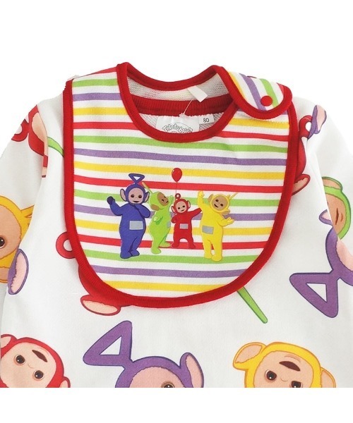 Babiesrus（ベビーザらス）の「【テレタビーズ×chimajiro0730さん】スタイ付きカバーオール（ロンパース・キッズ・ナチュラル・80㎝/50-70cm）」の4枚目の写真