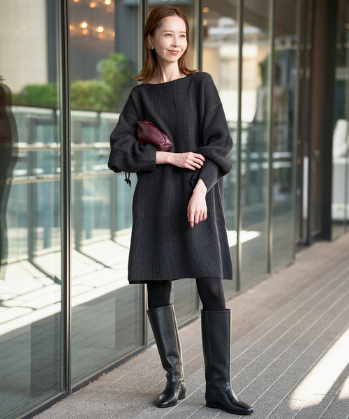 WEB限定/追加》ファインウールニットミニワンピース（ワンピース