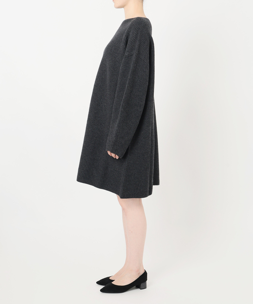SLOBE IENA（スローブイエナ）の「《WEB限定/追加》ファインウールニットミニワンピース（ワンピース・レディース・ブラック/チャコールグレー・FREE）」の13枚目の写真