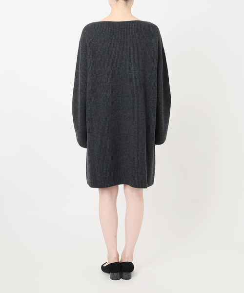 SLOBE IENA（スローブイエナ）の「《WEB限定/追加》ファインウールニットミニワンピース（ワンピース・レディース・ブラック/チャコールグレー・FREE）」の14枚目の写真
