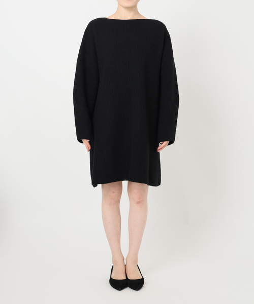 SLOBE IENA（スローブイエナ）の「《WEB限定/追加》ファインウールニットミニワンピース（ワンピース・レディース・ブラック/チャコールグレー・FREE）」の20枚目の写真