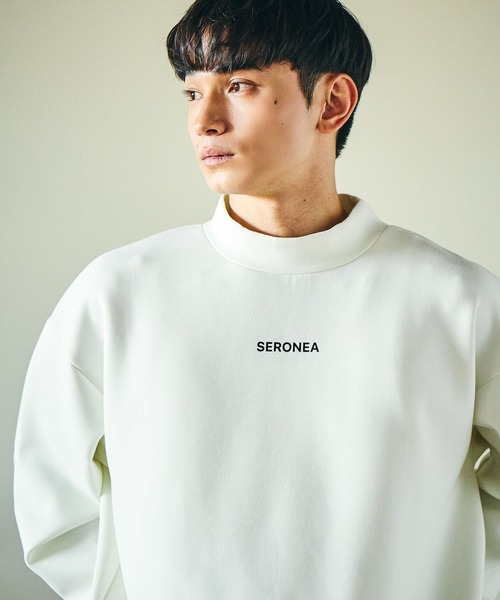 LAKOLE（ラコレ）の「ダンボールモックネック長袖T / 592321（Tシャツ/カットソー・メンズ・ブラック/パープル/ライトグレー/ホワイト・MEDIUM/LARGE）」の7枚目の写真