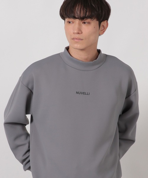 LAKOLE（ラコレ）の「ダンボールモックネック長袖T / 592321（Tシャツ/カットソー・メンズ・ブラック/パープル/ライトグレー/ホワイト・MEDIUM/LARGE）」の13枚目の写真