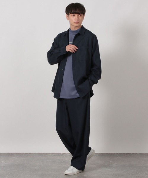 LAKOLE（ラコレ）の「ダンボールモックネック長袖T / 592321（Tシャツ/カットソー・メンズ・ブラック/パープル/ライトグレー/ホワイト・MEDIUM/LARGE）」の16枚目の写真