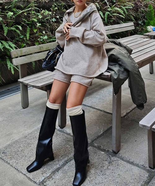 esutoreja(エストレジャ)の「ニットパンツセットアップ(セットアップ・レディース・ベージュ・FREE)」の12枚目の写真