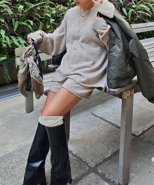 esutoreja(エストレジャ)の「ニットパンツセットアップ(セットアップ・レディース・ベージュ・FREE)」の13枚目の写真