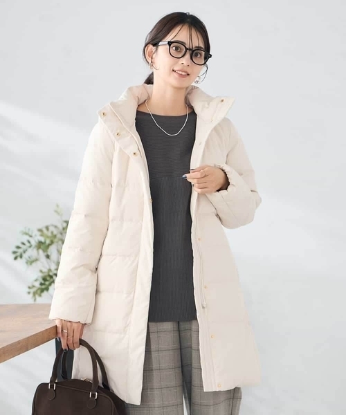 セール】フーデッドロングダウンコート（ダウンジャケット/コート