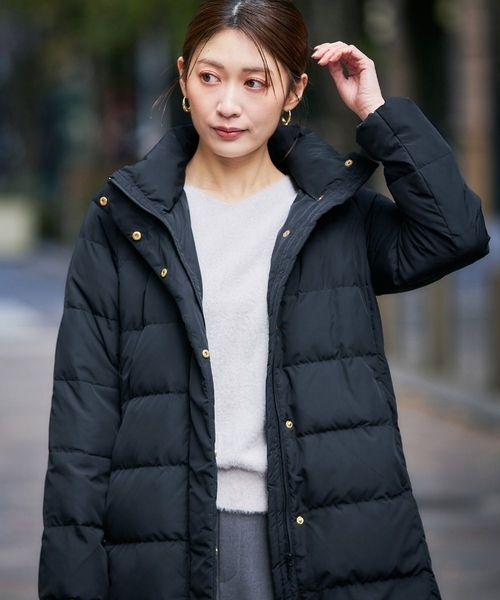 セール】フーデッドロングダウンコート（ダウンジャケット/コート