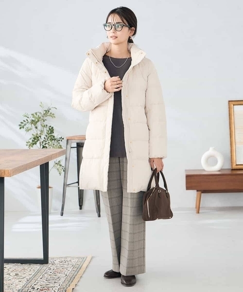 a.v.v(アーヴェヴェ)の「フーデッドロングダウンコート(ダウンジャケット/コート・レディース・ネイビー/ブラック/ベージュ・34/40/42/38/36)」の20枚目の写真