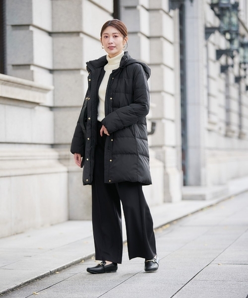 セール】フーデッドロングダウンコート（ダウンジャケット/コート