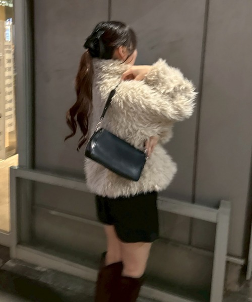 セール】【nane】【Suzuki セレクト】WZIPミックスファーブルゾン