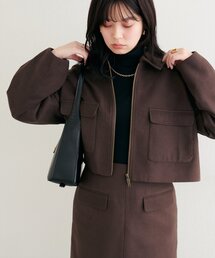 natural couture | 衿つきWzipジャケット(その他アウター)