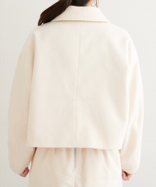 natural couture（ナチュラルクチュール）の「衿つきWzipジャケット（その他アウター・レディース・アイボリー/グレー/ブラウン・FREE）」の10枚目の写真