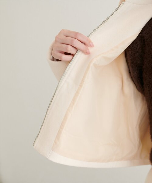 natural couture（ナチュラルクチュール）の「衿つきWzipジャケット（その他アウター・レディース・アイボリー/グレー/ブラウン・FREE）」の17枚目の写真