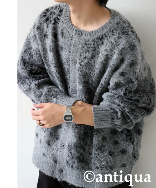 ペイズリー柄 カーディガン（ニット/セーター）｜antiqua（アンティカ