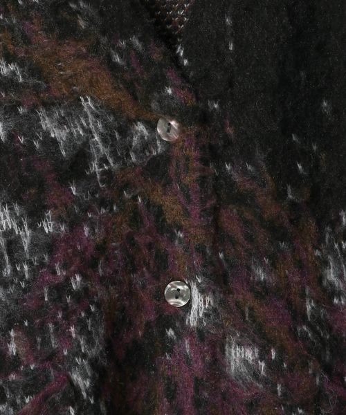 JEANASIS（ジーナシス）の「landscape ブラッシュVニットカーディガン/610574（カーディガン/ボレロ・レディース・ブラック系その他/グレー系その他/グリーン系その他・FREE）」の11枚目の写真