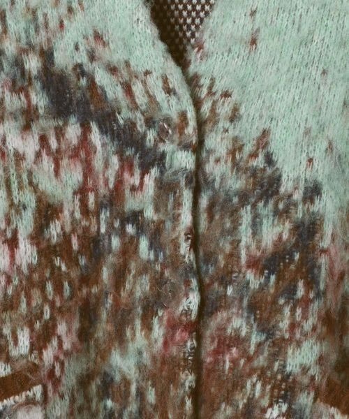 JEANASIS（ジーナシス）の「landscape ブラッシュVニットカーディガン/610574（カーディガン/ボレロ・レディース・ブラック系その他/グレー系その他/グリーン系その他・FREE）」の13枚目の写真