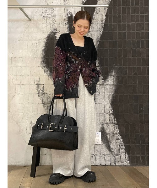 セール】landscape ブラッシュVカーディガン/610574（カーディガン