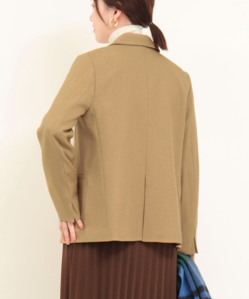MICO COULIER（ミコクリエ）の「ウールライクテーラードジャケット（テーラードジャケット・レディース・ネイビー/キャメル・36/38）」の9枚目の写真