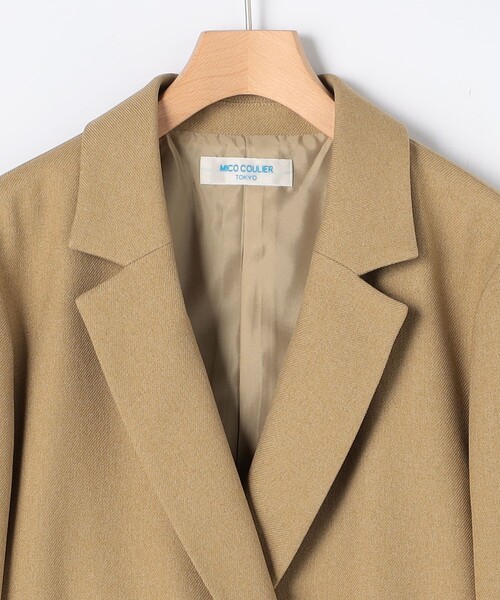 MICO COULIER（ミコクリエ）の「ウールライクテーラードジャケット（テーラードジャケット・レディース・ネイビー/キャメル・36/38）」の17枚目の写真