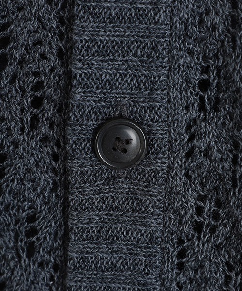URU（ウル）の「URU / ウル：KNIT CARDIGAN：25SUK03[COR]（カーディガン/ボレロ・メンズ・グレー・1）」の3枚目の写真