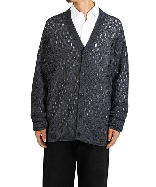 URU（ウル）の「URU / ウル：KNIT CARDIGAN：25SUK03[COR]（カーディガン/ボレロ・メンズ・グレー・1）」の6枚目の写真