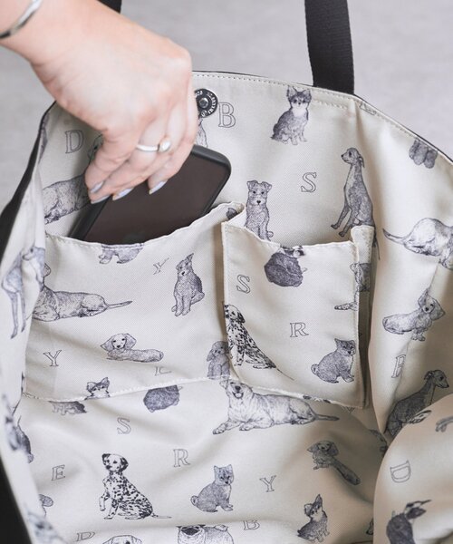 DogプリントBAG(Lサイズ)（トートバッグ）｜BEARDSLEY（ビアズリー）の