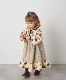 riziere（リジェール）の「ブロックカフタンフラワープリントワンピース（ワンピース・キッズ）」