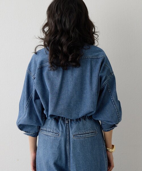 Whim Gazette（ウィムガゼット）の「フリルデニムブラウス（シャツ/ブラウス・レディース・ブルー・FREE）」の7枚目の写真