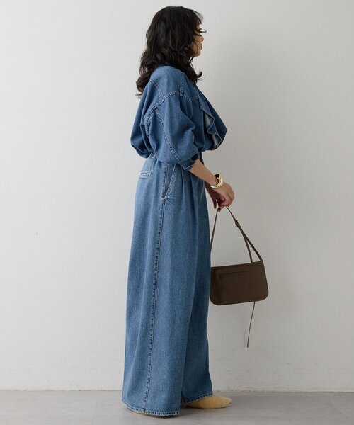 Whim Gazette（ウィムガゼット）の「フリルデニムブラウス（シャツ/ブラウス・レディース・ブルー・FREE）」の9枚目の写真