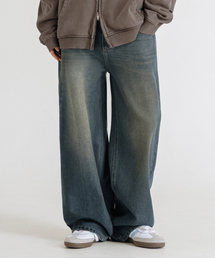 LEMAIN SECOND（リメインセカンド）の「Vintage Catwash Wide Denim Pants [Sand Blue]（デニムパンツ）」