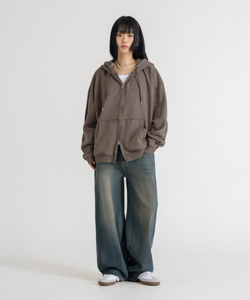 LEMAIN SECOND（リメインセカンド）の「ヴィンテージキャットウォッシュワイドデニムパンツ[サンドブルー]（デニムパンツ・レディース・その他・X-LARGE/X-SMALL/SMALL/MEDIUM/LARGE）」の10枚目の写真