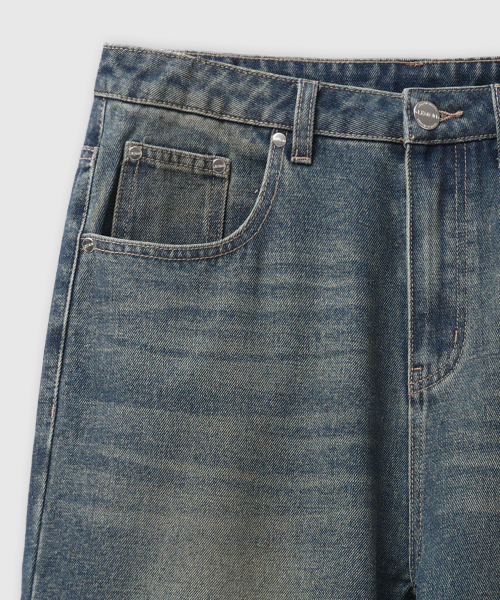 LEMAIN SECOND（リメインセカンド）の「ヴィンテージキャットウォッシュワイドデニムパンツ[サンドブルー]（デニムパンツ・レディース・その他・X-LARGE/X-SMALL/SMALL/MEDIUM/LARGE）」の14枚目の写真