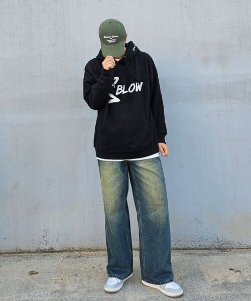 LEMAIN SECOND（リメインセカンド）の「ヴィンテージキャットウォッシュワイドデニムパンツ[サンドブルー]（デニムパンツ・レディース・その他・X-LARGE/X-SMALL/SMALL/MEDIUM/LARGE）」の3枚目の写真