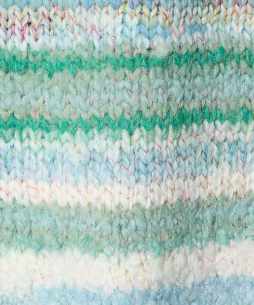 BEAUTY&YOUTH UNITED ARROWS（ビューティーアンドユースユナイテッドアローズ）の「マルチボーダー ニットプルオーバー（ニット/セーター・レディース・ライム/ブラック・FREE）」の16枚目の写真