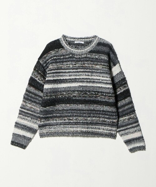 BEAUTY&YOUTH UNITED ARROWS（ビューティーアンドユースユナイテッドアローズ）の「マルチボーダー ニットプルオーバー（ニット/セーター・レディース・ライム/ブラック・FREE）」の17枚目の写真