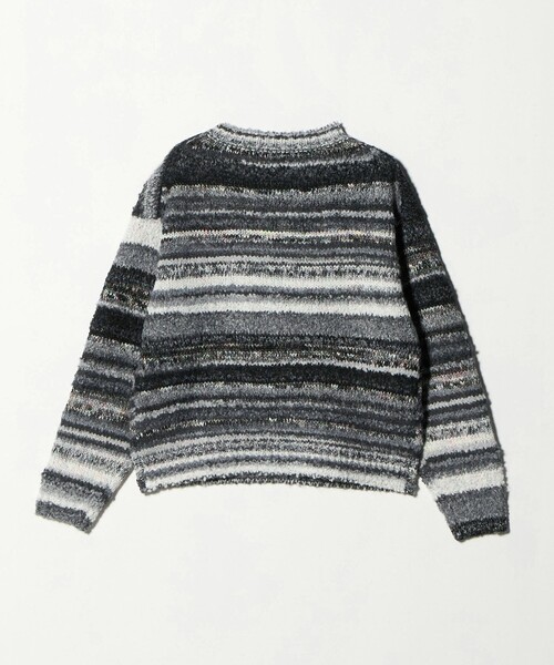 BEAUTY&YOUTH UNITED ARROWS（ビューティーアンドユースユナイテッドアローズ）の「マルチボーダー ニットプルオーバー（ニット/セーター・レディース・ライム/ブラック・FREE）」の18枚目の写真