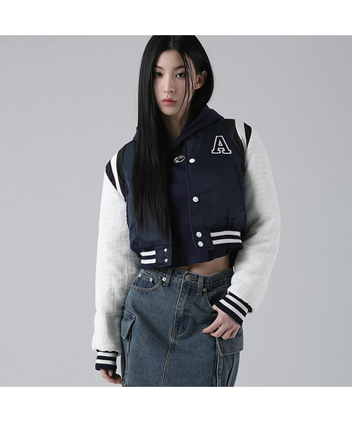 Atlantis Marine Crop Varsity Jacket NAVY（MA-1）｜AVANDRESS（アバンドレス ）の ...