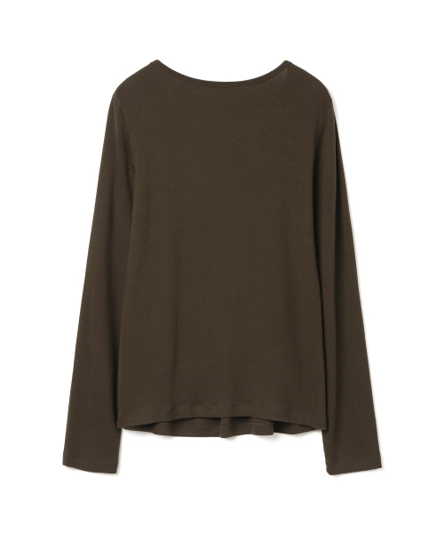 MILLO WOMEN（ミロウーマン）の「ラッフルシャーリングTシャツ[ブラウン]（Tシャツ/カットソー・レディース・その他・FREE）」の3枚目の写真